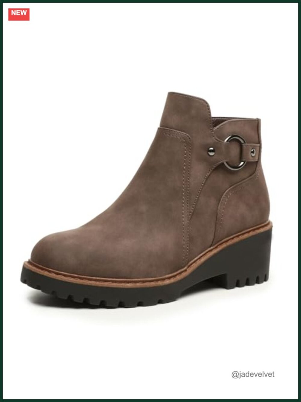 Women's Chunky Low Heel Ankle Boots Side Zip Round Toe Fall Booties